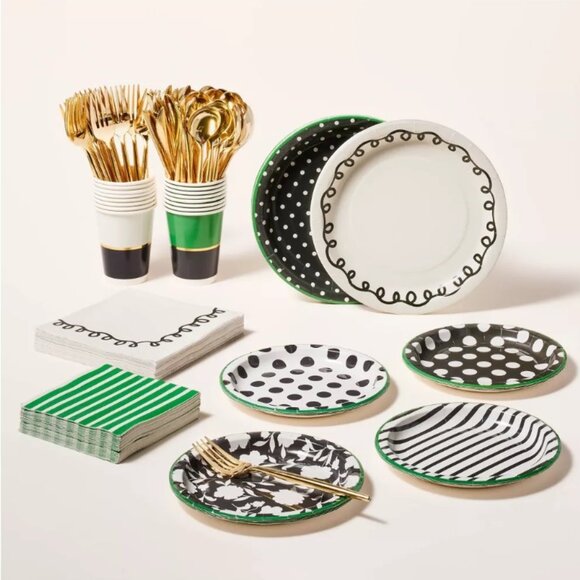 NWT 16pk Paper Party Disposable Dinnerware Set - kate spade new york x Target - Picture 1 of 4